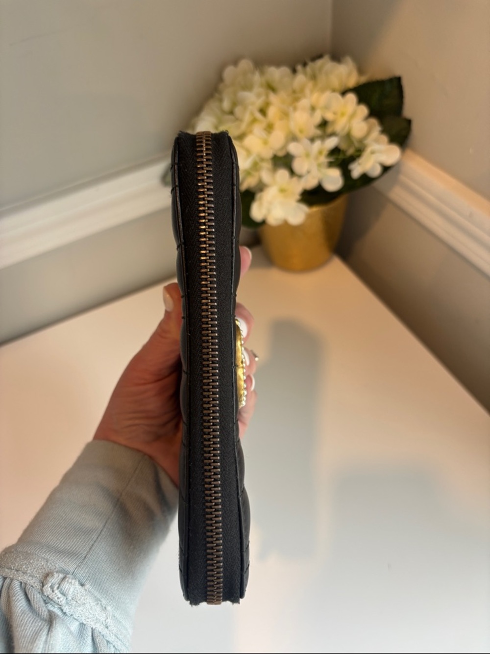 Gucci GG Marmont Pearly Apollo Zip Around Wallet - Picture 4 of 12